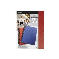   Spirál hátlap FORNAX A/4 250gr 1/100 matt (bőrhatású) piros