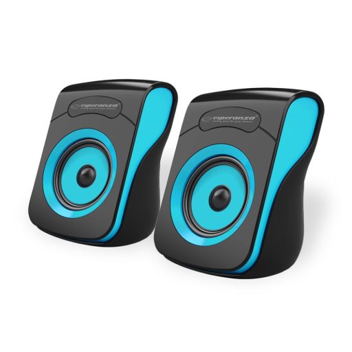 Hangszóró Flamenco Sztereó 2.0 USB, Esperanza fekete-kék 