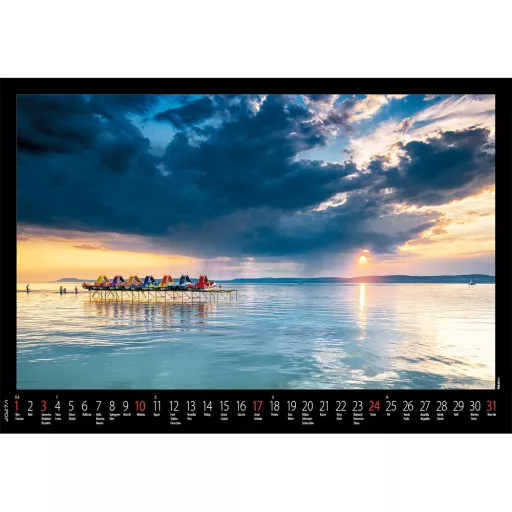 Falinaptár képes 460x320mm, Magyarország Realsystem 2026.