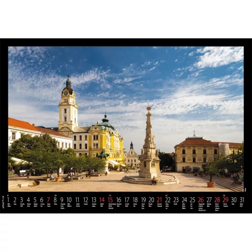 Falinaptár képes 460x320mm, Magyarország Realsystem 2026.