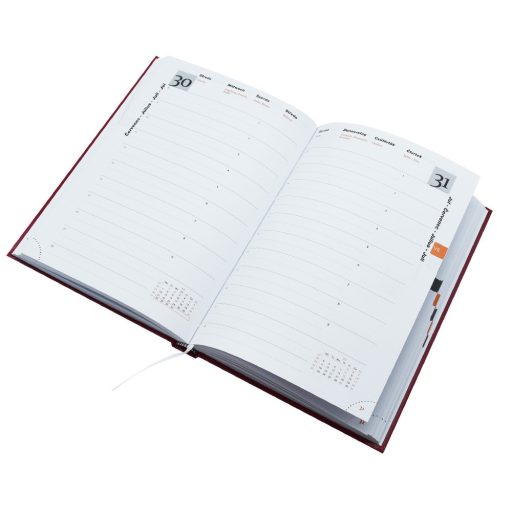 Határidőnapló agenda Standard A/5, napi, fehérlapokkal (fekete) 2025. Bluering®