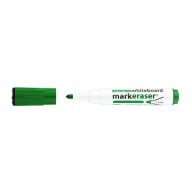   Táblamarker MARKERASER 3mm mágneses, táblatörlővel multifunkciós zöld ICO