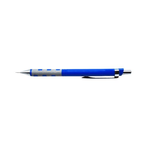 Nyomósírón 0,5mm fém test, gumírozott fogórésszel beépített radírral BLUERING