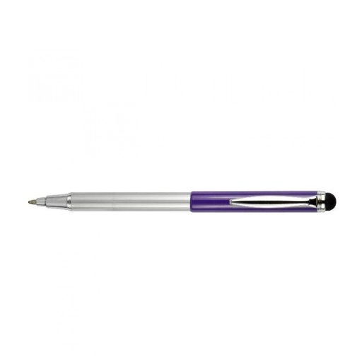 Golyóstoll metál lila test, ZEBRA Stylus Telescopic kék