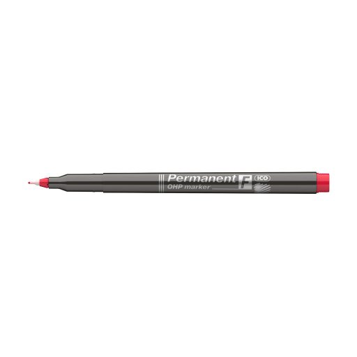 Permanent marker OHP F ICO piros