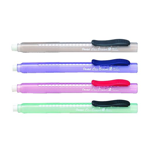 Radírceruza tolóbetétes kék ZE11-C Pentel