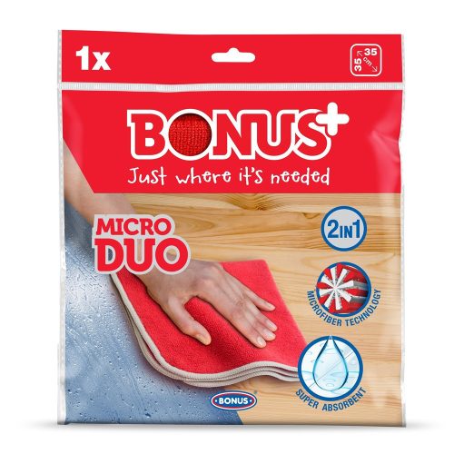 Törlőkendő mikroszálas Bonus Micro DUO 2in1 B643