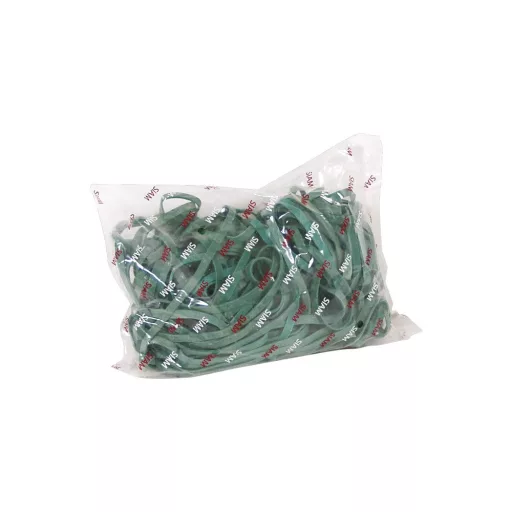 Gumigyűrű 150mm 8mm széles 1kg/csomag zöld