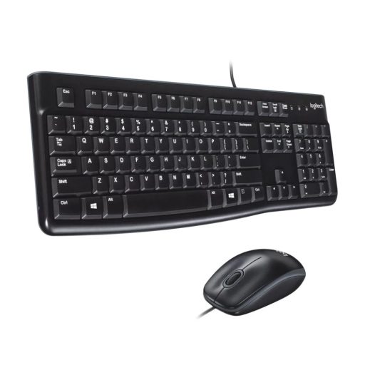 Egér- és billentyűzet készlet, vezetékes, USB, LOGITECH "MK120", fekete