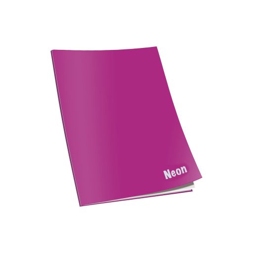 Füzet CONNECT Neon lakk borító, A/4 40+2 lap 80gr papír, vonalas