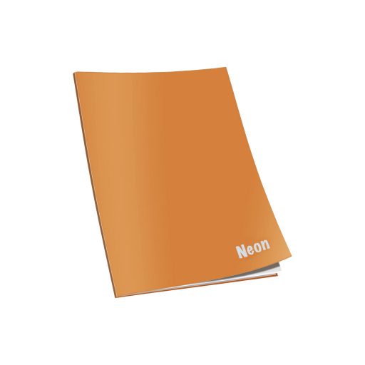 Füzet CONNECT Neon lakk borító, A/4 40+2 lap 80gr papír, kockás