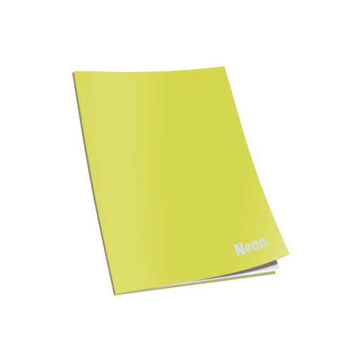 Füzet CONNECT Neon lakk borító, A/4 40+2 lap 80gr papír, kockás