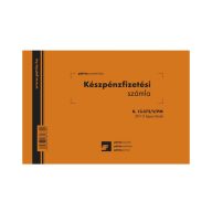 Számlatömb kp. egy ÁFA-s 50x3 A6 FEKVO  