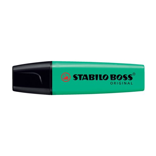 Szövegkiemelő 2-5mm vágott hegyű, STABILO BOSS 70/51 türkiz