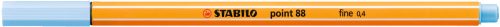 Tűfilc 0,4mm STABILO POINT 88/11 jég kék