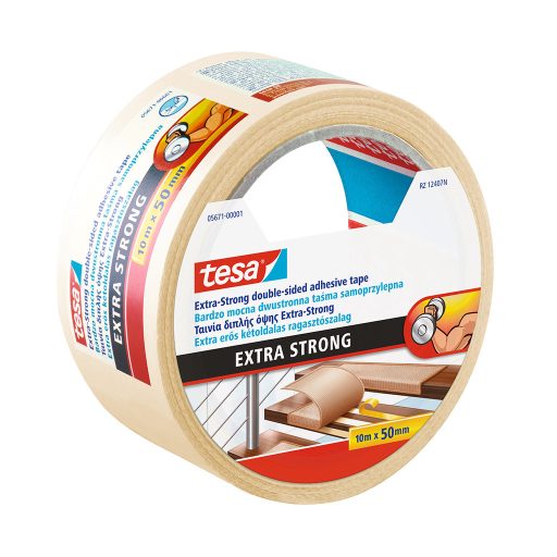 Ragasztószalag kétoldalas, extra erős 50mmX10m TESA
