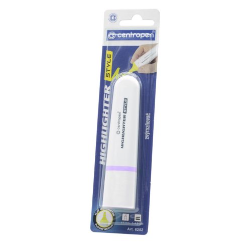 Szövegkiemelő CENTROPEN 6252 vágott végű 1-4,6 mm pasztel lila