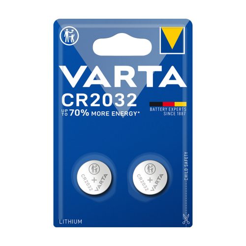 Gombelem CR 2032 2db/csomag VARTA