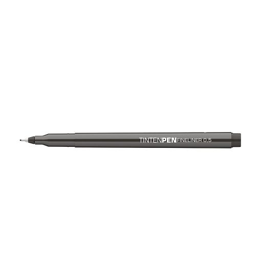 Tűfilc 0,5mm kerek test, vízbázisú, Tinten Pen ICO fekete 