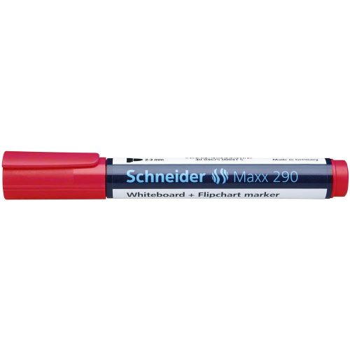 Tábla- és flipchart marker 2-3 mm kerek végű SCHNEIDER Maxx 290 piros
