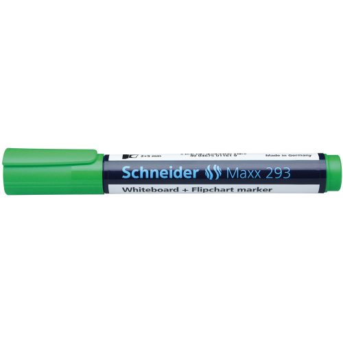 Tábla- és flipchart marker 2-5 mm vágott végű SCHNEIDER Maxx 293 zöld
