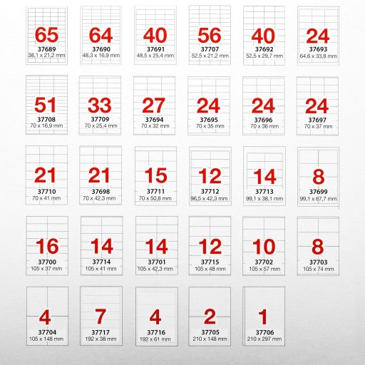 Etikett 99,1x38,1mm 100 lap 14címke/lap A-SERIES