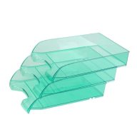   IRATTÁLCA MŰANYAG 550 ÁTTETSZŐ ZÖLD EXTRA SZÉLES 345X270X67MM