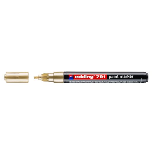 Lakkmarker 1-2mm, kerek Edding 791 arany