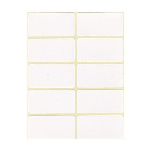 Etikett címke, 25x50mm, 6 lap, 10 címke/lap