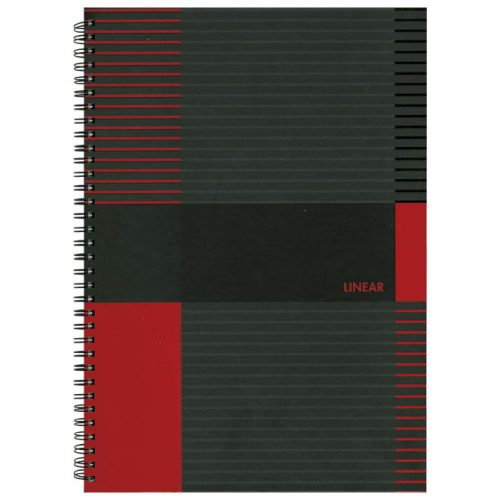 Spirálfüzet MARKER Linear A5 80lap kockás, keményfedelű