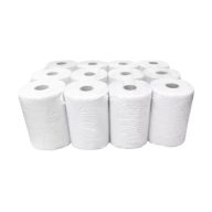   Kéztörlő tekercses 2 rétegű, átm.14 cm, recy fehér, 12 tekercs/#, 50#/r#, Millena