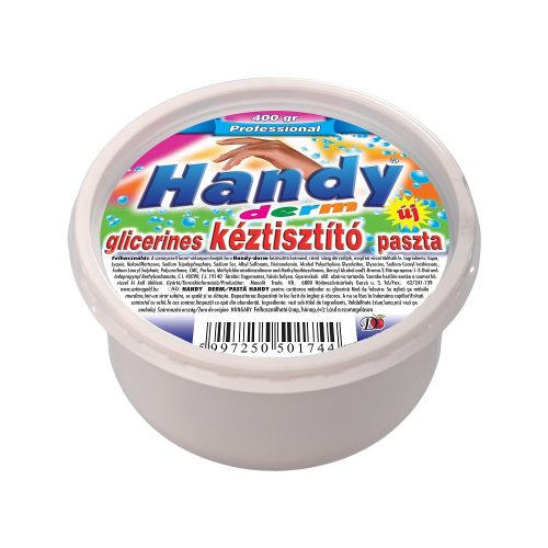 Kéztisztító paszta glicerines 400g Handy Derm