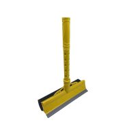   Ablaklehúzó műanyag, gumibetétes, szivaccsal, 22 cm széles, sárga