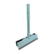   Ablaklehúzó műanyag,gumibetétes, szivaccsal, 22 cm széles, zöld