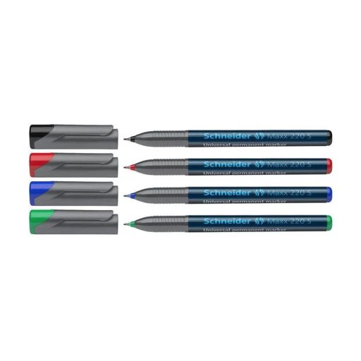 Permanent marker OHP 0,4mm tűhegyű Schneider Maxx 220 S 4 klf. szín