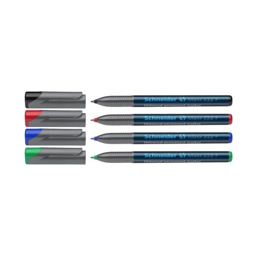 Permanent marker OHP 0,7mm tűhegyű Schneider Maxx 222 F 4 klf. szín