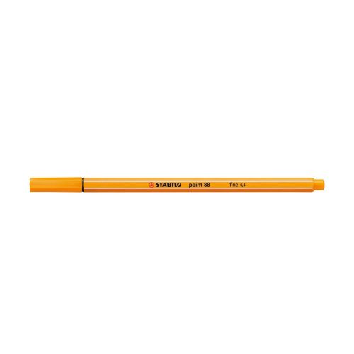 Rostirón, tűfilc 0,4mm, STABILO Point 88 narancs