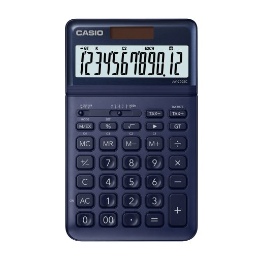 Számológép asztali 12 digit Casio JW 200SC sötétkék