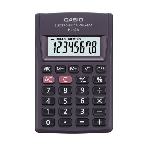 Zsebszámológép 8 digit Casio HL 4