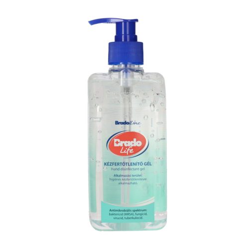 Kézfertőtlenítő gél 500 ml, Classic, Bradolife