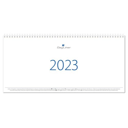 Asztali naptár Club tömb fehér lapokkal 320 × 150 mm Dayliner 2024.