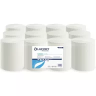   Kéztörlő 1 rétegű tekercses átmérő: 13 cm  hófehér duda nélküli 12 tekercs/karton Strong Lucart 1.13 CL_861098