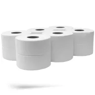   Toalettpapír közületi 2 rétegű átmérő: 14 cm 100 % cell laponkénti adagolású 12 tekercs/karton hófehér
