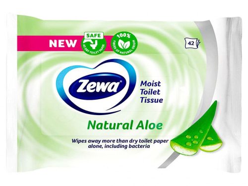 Toalettpapír nedves 42 lap/csomag Zewa Aloe Vera