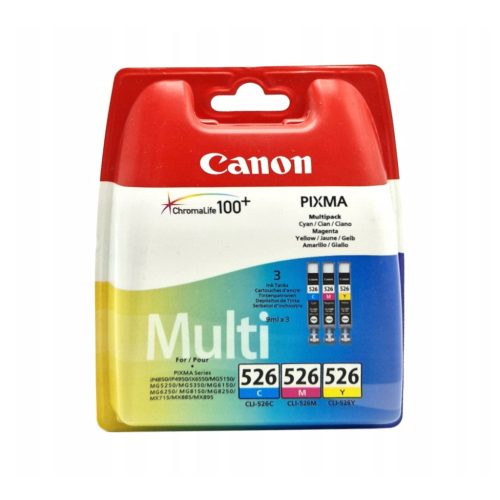 Canon CLI-526 C/M/Y (3x9 ml) Tintapatron Multipack
