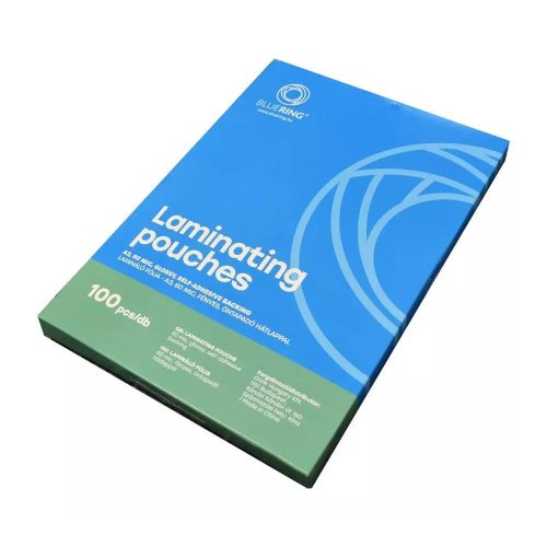 Lamináló fólia A3, 80 micron öntapadó hátlappal 50 db/doboz, Bluering®,
