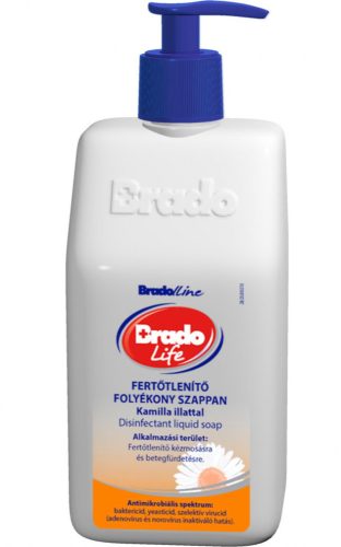 Folyékony szappan fertőtlenítő hatással pumpás 350 ml BradoLife kamilla
