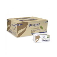   Kéztörlő 3 rétegű Z hajtogatású havanna barna 198 lap/csomag 18 cs/karton Z3 EcoNatural Lucart_864075J