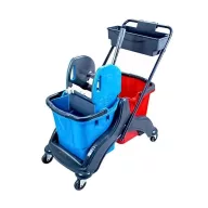 Takarítókocsi műanyag vázas 2 x 25 liter CK756-T
