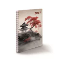   Határidőnapló spirálozott SP1 A/5, heti fehér lapokkal japán Realsystem 2026.